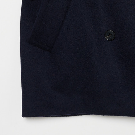 WOOL MELTON PEA COAT 詳細画像 ネイビー 4