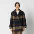 SHAGGY CHECK PEA COAT 詳細画像
