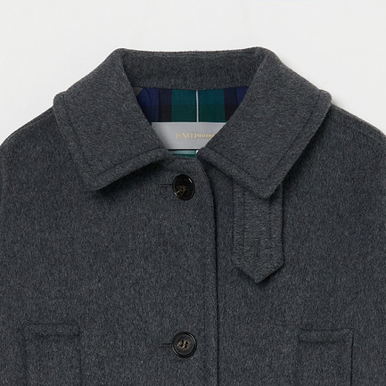 SOUTIEN COLLAR COAT 詳細画像 グレー 3