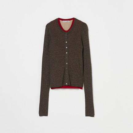LAYERED KNIT CARDIGAN