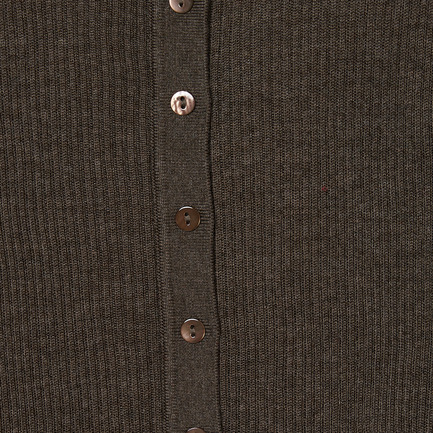 LAYERED KNIT CARDIGAN 詳細画像 ブラウン 5