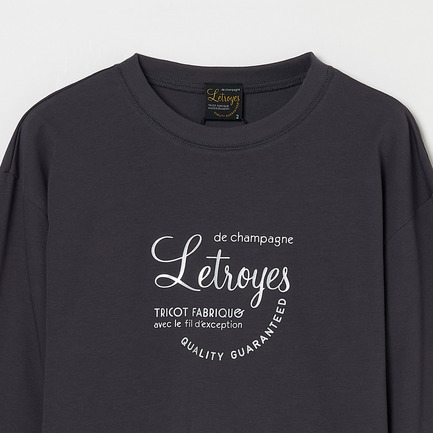 Logo Long Sleeve T 詳細画像 チャコール 2