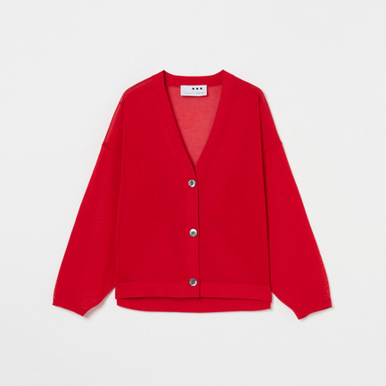 SLEEK SHEER CARDIGAN 詳細画像 レッド 1