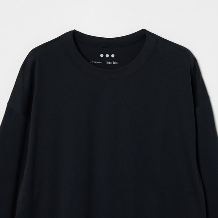 SANDED JERSEY LOOSE LONG TEE 詳細画像 ブラック 2