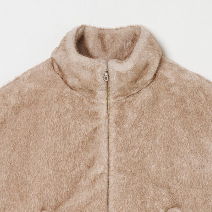 VELOUR FUR MILLY BLOUSN 詳細画像 アイボリー 2