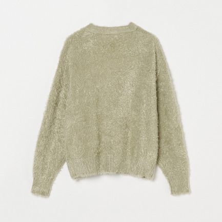 FUR KNIT CARDIGAN 詳細画像 ライトグリーン系 1