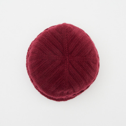 CASHMERE 2x2 RIB KNITCAP 詳細画像 ワイン 4