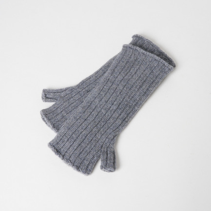 CASHMERE 2x1 RIB WRISTWARMAER 詳細画像 グレー 1