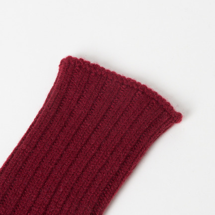 CASHMERE 2x1 RIB WRISTWARMAER 詳細画像 ワイン 4