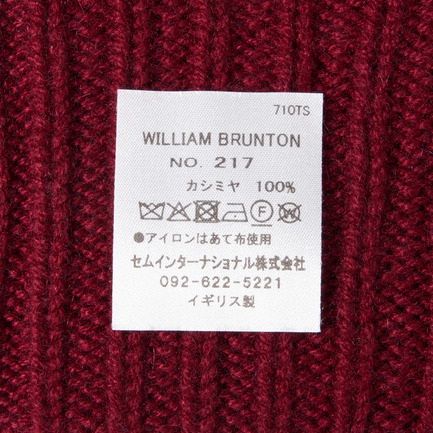 CASHMERE 2x1 RIB WRISTWARMAER 詳細画像 ワイン 8
