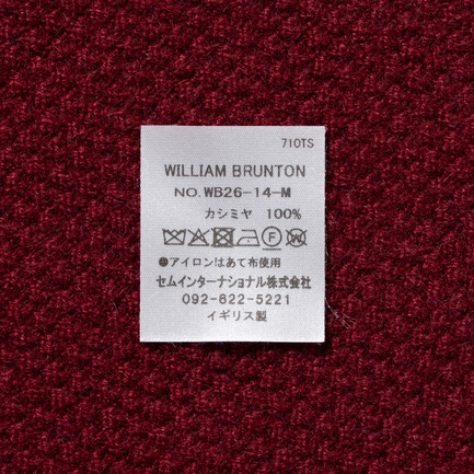 CASHMERE TRIANGLE SCARF 詳細画像 ワイン 11
