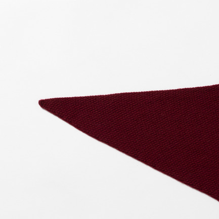 CASHMERE TRIANGLE SCARF 詳細画像 ワイン 3