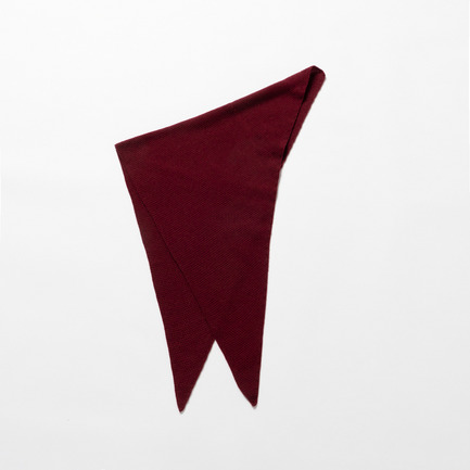 CASHMERE TRIANGLE SCARF 詳細画像 ワイン 7