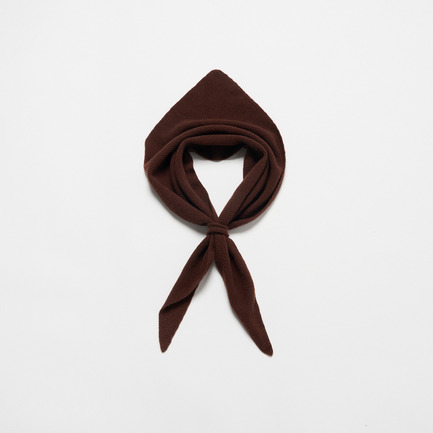 CASHMERE TRIANGLE SCARF 詳細画像 ブラウン 2