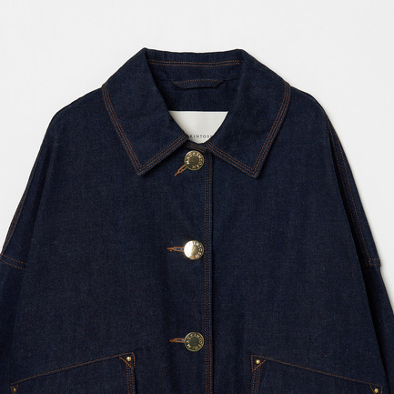 HUMBIE DENIM SHORT JACKET 詳細画像 ダークブルー 2