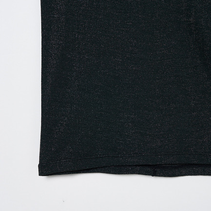 SHINY RIB LONG SLEEVE PULLOVER 詳細画像 ブラック 4