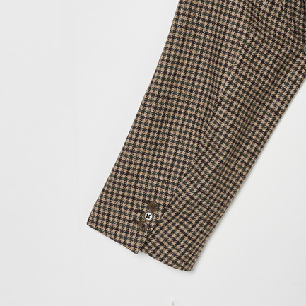 BIG DOUBLE JACKET SHEPHERD CHECK 詳細画像 ブラウン 3