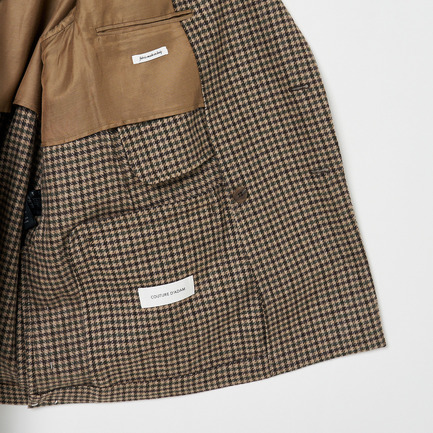 BIG DOUBLE JACKET SHEPHERD CHECK 詳細画像 ブラウン 6