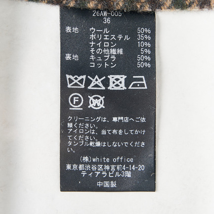 BIG DOUBLE JACKET SHEPHERD CHECK 詳細画像 ブラウン 9