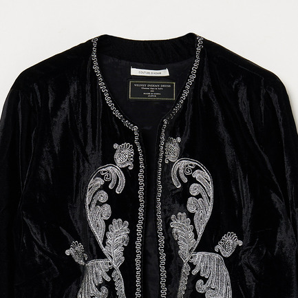 Velvet Embroidery JACKET 詳細画像 ブラック 2