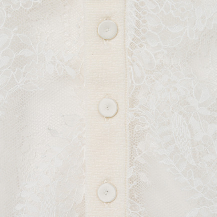 LACE BIG COLLAR 2way BLOUSE 詳細画像 アイボリー 6