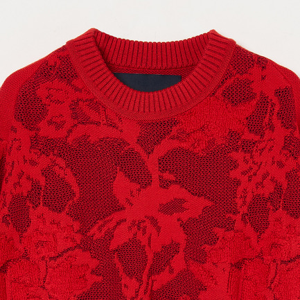 JAQUARD PULLOVER 詳細画像 レッド 2