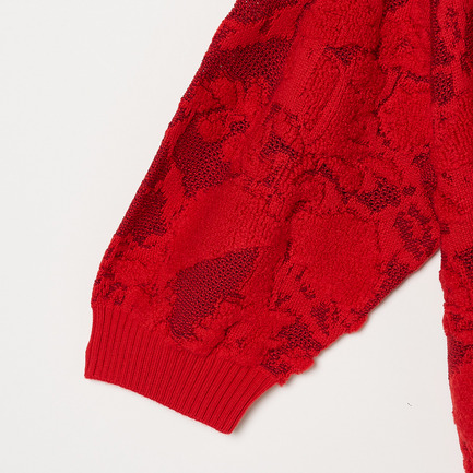 JAQUARD PULLOVER 詳細画像 レッド 3