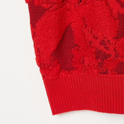 JAQUARD PULLOVER 詳細画像 レッド 4