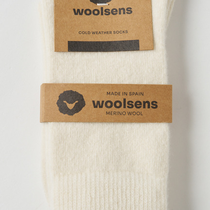 WOOL TWO LINE SOCKS 詳細画像 アイボリー 4