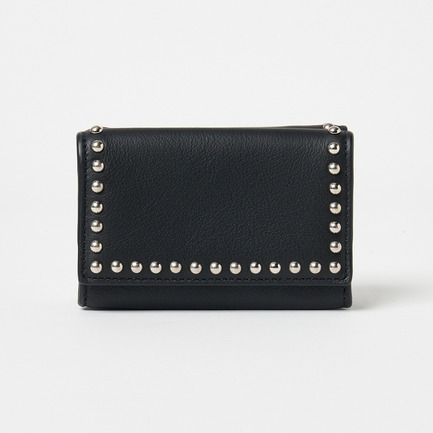 FOLD WALLET WITH STUDS 詳細画像 ブラック 1