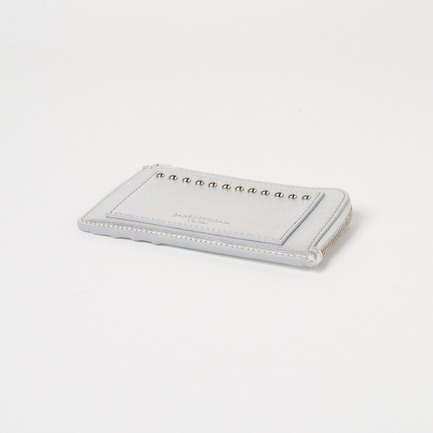 ZIP CARD HOLDER WITH STUDS 詳細画像 シルバー 2