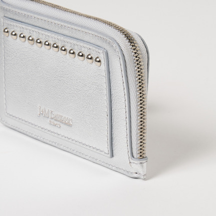 ZIP CARD HOLDER WITH STUDS 詳細画像 シルバー 5