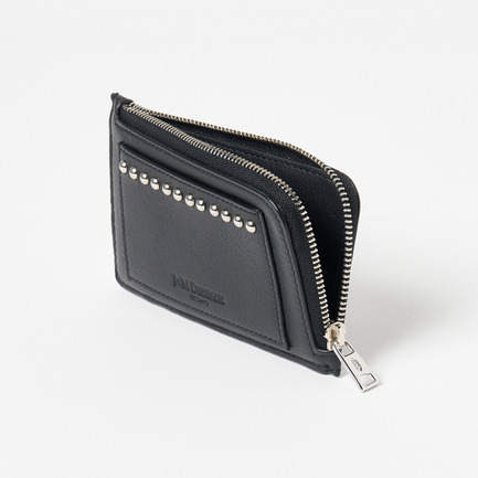 ZIP CARD HOLDER WITH STUDS 詳細画像 ブラック 7
