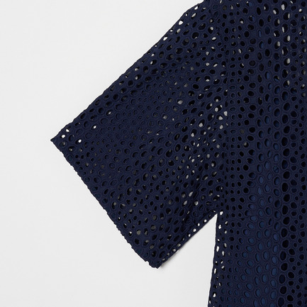 Eyelet lace top 詳細画像 ネイビー 3