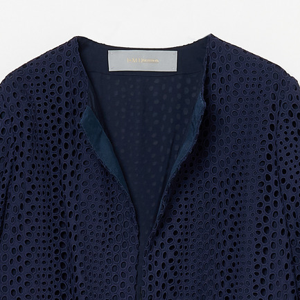 Eyelet lace jacket 詳細画像 ネイビー 2
