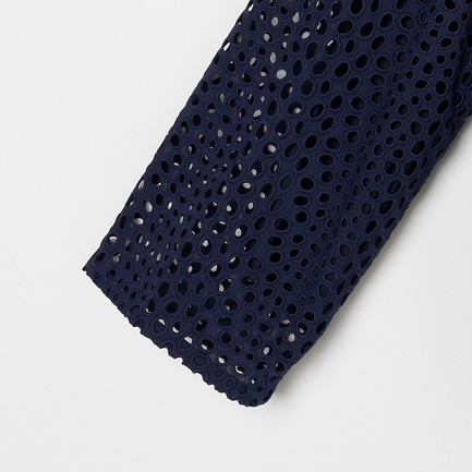 Eyelet lace jacket 詳細画像 ネイビー 3