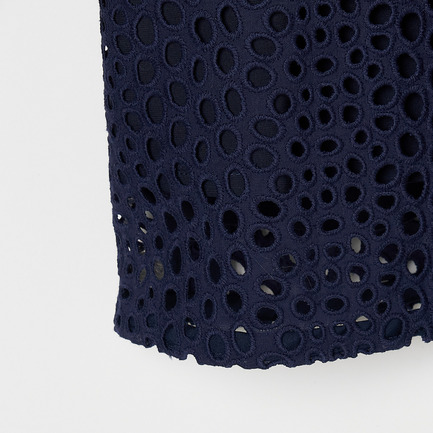 Eyelet lace jacket 詳細画像 ネイビー 4