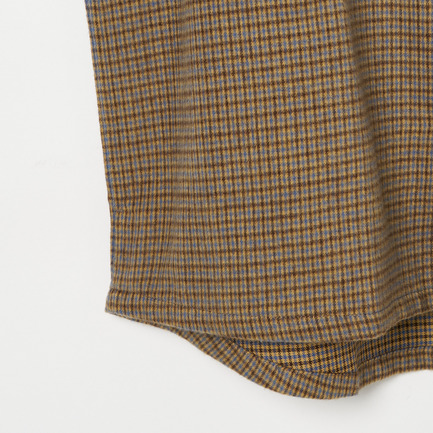 SHAGGY COTTON  CHECK SHIRT 詳細画像 ブラウン系 4