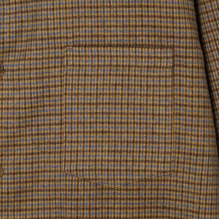 SHAGGY COTTON  CHECK SHIRT 詳細画像 ブラウン系 6