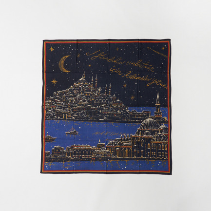 WOOL SILK PRINT STOLE