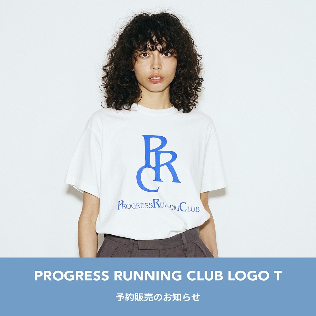 待望の再入荷！【PROGRESS RUNNING CLUB 】LOGO PRINT T-SHIRT